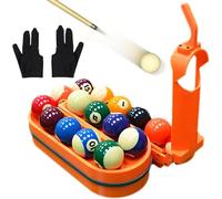 Billiards Training Rack pro, Pool Skills Trainer, Billiard Ball Launcher, Portable Snooker and Nine-Ball Skills Training Tools, Pool Table Practice Equipment for Billiards Ball Lovers。(Orange)
