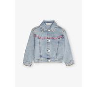 Billie Blush Billie Blush Sequin Regular-Fit Stretch-Denim Jacket 3-12 Years Stone 3 Years