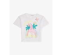 Billie Blush Billie Blush Sequin Short-Sleeves Cotton-Jersey T-Shirt 3-12 Years White 6 Years