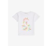 Billie Blush Billie Blush Sequin Short-Sleeves Cotton-Jersey T-Shirt 3-12 Years White 6 Years
