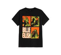 Rock Off officially licensed products Billie Eilish 3 Photo Logo T Shirt M Black