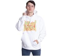 Billie Eilish - Airbrush Flames Blohsh White - Hoodie - white - L - 80% Cotton, 20% Polyester,Sweat L