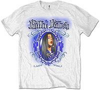 Billie Eilish 'Airbrush Photo' (White) T-Shirt (Small)