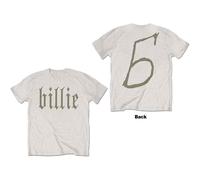 Billie Eilish T Shirt Billie 5 Official Mens Natural L White