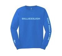 Billie Eilish BILLIELST04MBL02 T-Shirt, Blue, Medium