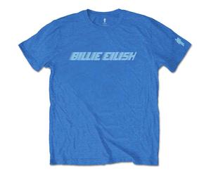 Billie Eilish BILLIETS02MBL03 T-Shirt, Blue, Large