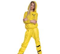 Billie Eilish Costume, Official Yellow Oversize Top and Pants for Kids, Musical Artist Inspired Outfit, Deluxe (Child Medium (7-8))