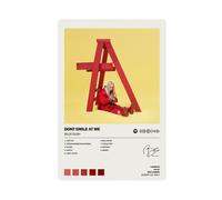 Billie Eilish Dont Smile At Me Music Album Cover Canvas Poster Wall Art Decor Print Picture Paintings for Living Room Bedroom Decoration Unframe-style 08x12inch(20x30cm)