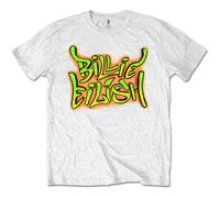 Billie Eilish Graffiti Logo T-Shirt in White | Size: 2XL Billie Eilish White 2XL