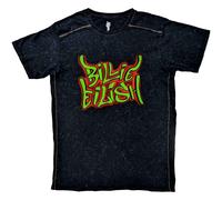 Billie Eilish Graffiti Snow Wash T-Shirt in Black | Size: Large Billie Eilish Black L