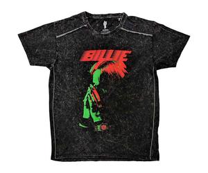 Billie Eilish Hands & Face Snow Wash T-Shirt in Black | Size: 2XL Billie Eilish Black 2XL