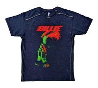 Billie Eilish Hands & Face Snow Wash T-Shirt in Navy | Size: 2XL Billie Eilish Navy 2XL