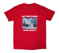 Billie Eilish Hit Me Hard & Soft Negative T-Shirt in Red | Size: Medium Billie Eilish Red M