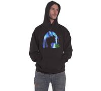 Billie Eilish Hoodie Neon Shadow Blue Logo Official Unisex Black Pullover XL