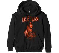 Billie Eilish Pullover Hoodie: Spooky Logo - Large - Black - Unisex