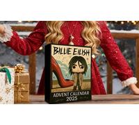 Billie Eilish Inspired 2D Advent Calendar Music-Themed Design