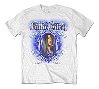 Billie Eilish Men's BILLIETS14MW01 T-Shirt, White, Small (36"-38")