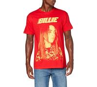 Billie Eilish Men's BILLIETS15MR02 T-Shirt, Red, Medium (38" - 40")