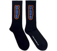 Billie Eilish Men's Outline Terrycloth Logo Ankle Socks in Black | Size: 7-11 Billie Eilish Black 7-11