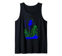 Billie Eilish Music Neon Backlit by Rock Off Tank Top