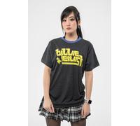 Billie Eilish Green Logo Ringer Unisex Charcoal T-Shirt L