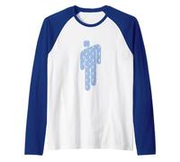 Billie Eilish Official Blohsh Blue Raglan Baseball Tee