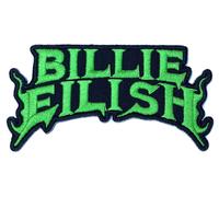 Billie Eilish Patch Flame Green new Official 9x5cm | Size: 9x5 cm Billie Eilish Multicolor 9x5 cm