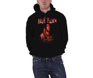 Billie Eilish Pullover Hoodie: Spooky Logo - Large - Black - Unisex