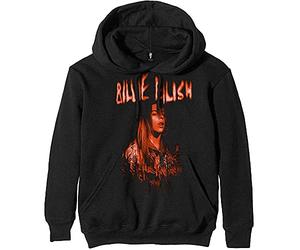 Billie Eilish Pullover Hoodie: Spooky Logo - X-Large - Black - Unisex