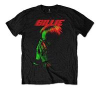 Billie Eilish T Shirt Hands and Face Logo Official Mens Black S