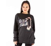 Billie Eilish T Shirt Neon Logo Official Unisex Charcoal Grey Long Sleeve S