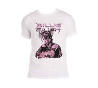 Billie Eilish Unisex T-Shirt: Purple Illustration (Large)