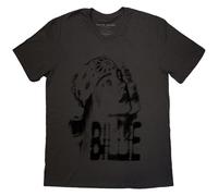 Rock Off officially licensed products Billie Eilish Tonal Bandana Photo V Neck T Shirt XXL Charcoal