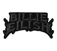 Billie Eilish Flame Sew-On Patch Black
