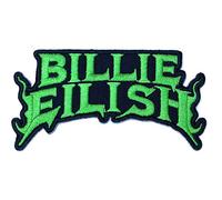 Billie Eilish Flame Sew-On Patch Green