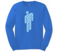 Billie Eilish T Shirt Manonman Logo new Official Mid Blue Long Sleeve Unisex