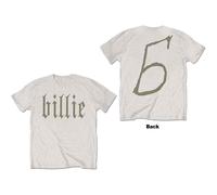 Billie Eilish T Shirt Billie 5 Official Mens Natural M White
