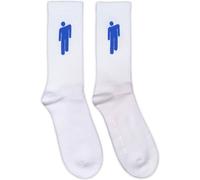 Billie Eilish Unisex Terry Socks Blue Blohsh (White) (UK Size 7-11) Official