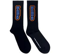 Billie Eilish Unisex Terry Socks Outline Logo (Black) (UK Size 4 - 7) Official