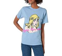 Billie Eilish Women's Exclusive Official Au Revoir Happier Than Ever T-Shirt, Light Blue, X-Large