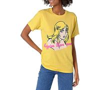 Billie Eilish Women's Exclusive Official Au Revoir Happier Than Ever T-Shirt, Yellow, Large