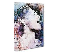 Billie Holiday Canvas Print | Gallery Wrapped 30mm Frame Wall Art | 30x20 inches | Ready to Hang | Abstract Picture | Living Room Bedroom Lounge Office