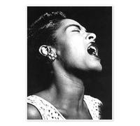 Billie Holiday Poster 100 x 130 cm Black Wall art Wall decor