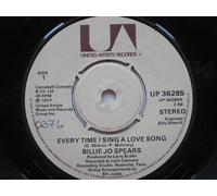Billie Jo Spears - Spears, Billie Jo Every Time I Sing A Love Song 7" United Artists UP36285 EX 1977 there is handwritten number on label and 2mm drill hole in label rim