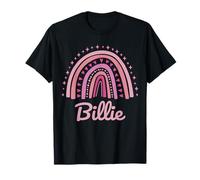 Billie Name Personalized Funny Women Pink Rainbow Billie T-Shirt