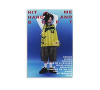 Billie Poster Eilish Music Singer Art Vintage Music Posters for Room Aesthetic Canvas Wall Art Bedroom Decor16x24inch(40x60cm)