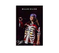 Billie Poster Eilish Music Vintage Singer Live Posters for Room Aesthetic Canvas Wall Art Bedroom Decor20x30inch(50x75cm)