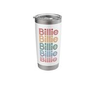 Billie Retro Multicolor Typography Stainless Steel Insulated Tumbler