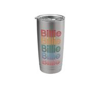Billie Retro Multicolor Typography Stainless Steel Insulated Tumbler