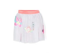 Billieblush appliqué-details tulle skirt - White 4-12